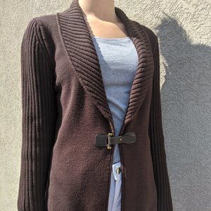 Jones New York M Brown Cardigan
